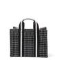 Oror Book Tote Bag 009 Tweed Check Black