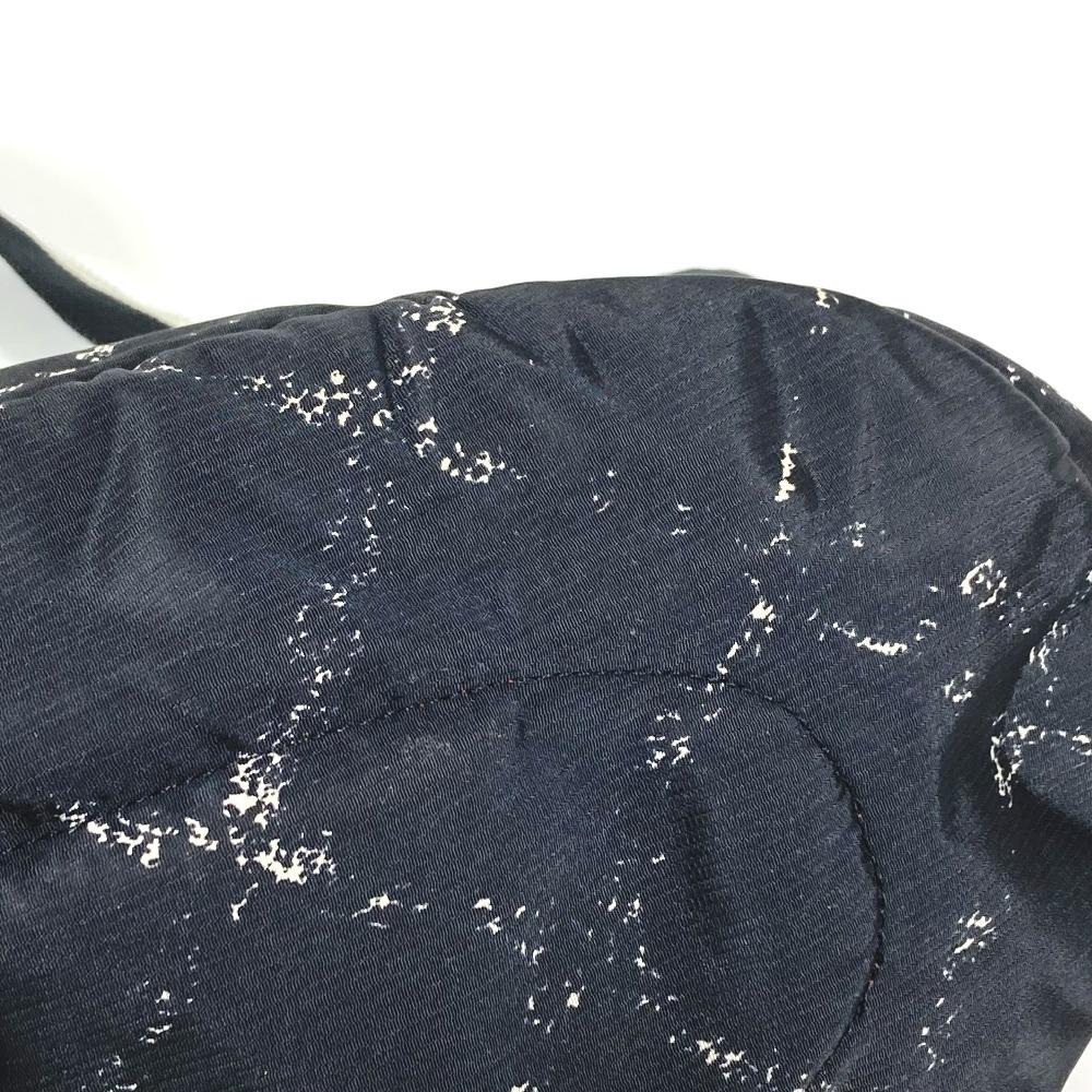 CHANEL Old travel line Pet Bag Bag Dog Doggie Shoulder Bag Nylon Black