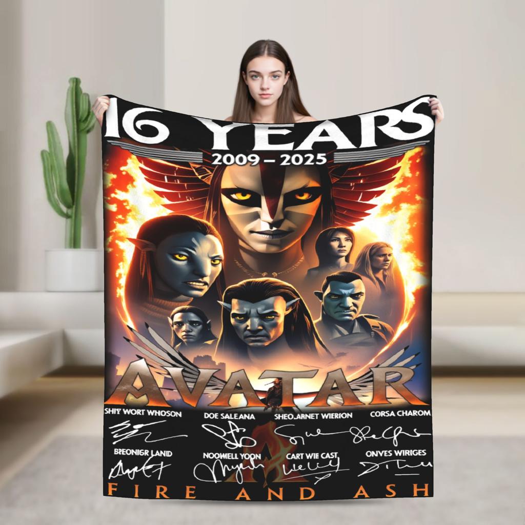 Avatar Fire and Ash Blanket Quality Warm Soft  Throw Blanket Winter Boy Girl Outdoor Fashion Bedspread