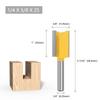 Router Carbide Cutter 1 4x1 4x25 1 4in Router Bit Set 45 Steel Construction YG6X Carbide Alloy Anti-clog Coating
