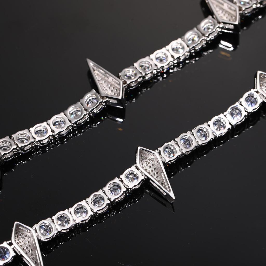 5mm Zircon Black Panther Tennis Chain Necklace - Trendy Hip Hop Jewelry with High-End Feel