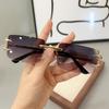 2PCS New Arrival Women's Sunglasses with Premium Style Ins Trendy Large Face Slimming Korean Fashion