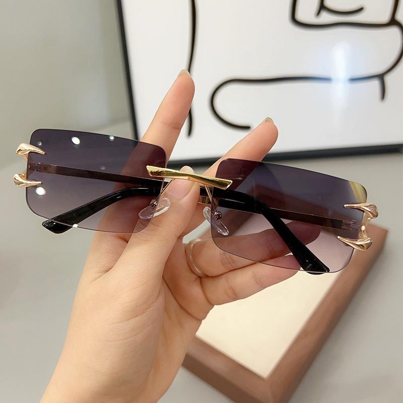 2PCS New Arrival Women's Sunglasses with Premium Style Ins Trendy Large Face Slimming Korean Fashion