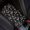 Dreaweet Stylish Spider Web Printed Black Car Center Console Armrest Cushion Cover Pad Soft Car Armrest Seat Box Cover Protector Auto Car Interior