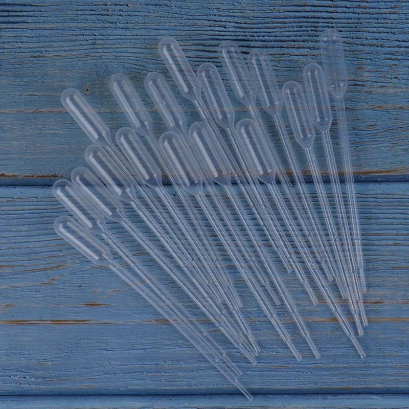 100Pcs 1Ml Disposable Plastic Eye Dropper Set Transfer Graduated Pipettes