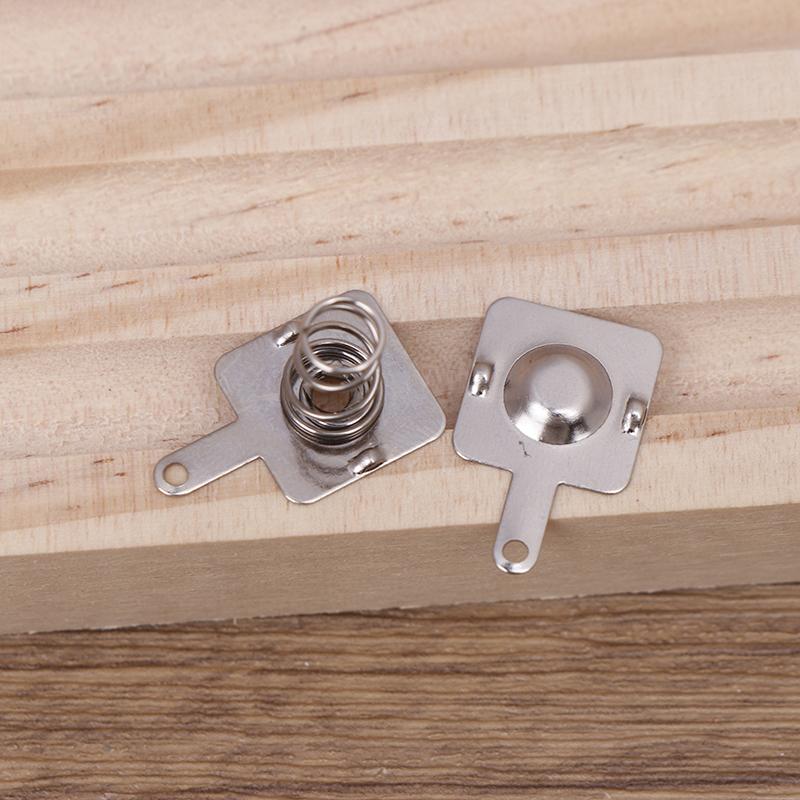 Set 5 buc. 12mm x 12mm - + Baterii Metalice de Înlocuire Placă de Contact cu Arc Slot Unidirecțional Argintiu Pentru Carcasa Baterii AA