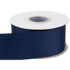 [Tekdeere]Width 50mm Solid Navy Grosgrain Ribbon, Perfect for Gift Wrapping, Sewing, Hair Accessories, Wedding Decorations - 22 Meters/roll