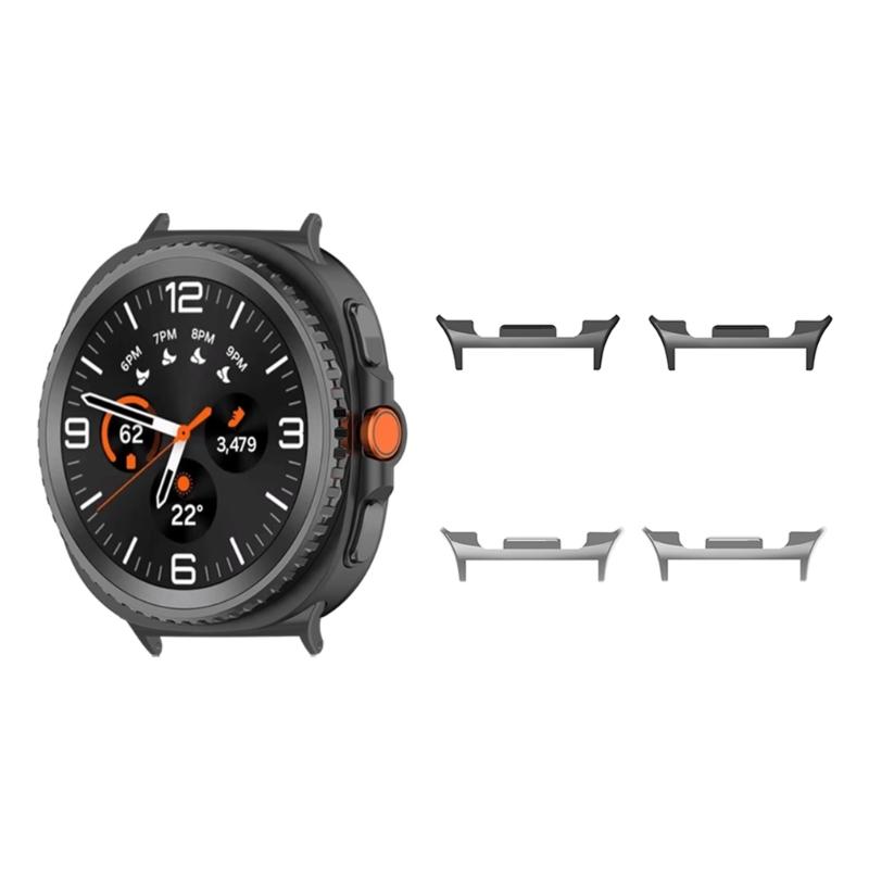 Universal 22mm Watch Band Adapters Metal Tool Setups Anti Slip Grip For Active Life