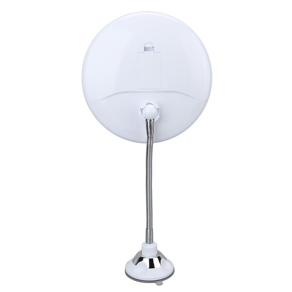 8 Zoll Saugnapf Schminkspiegel 10X mit LED Weißlicht 10X Vergrößerung Saugnapf Kosmetikspiegel zum Schminken