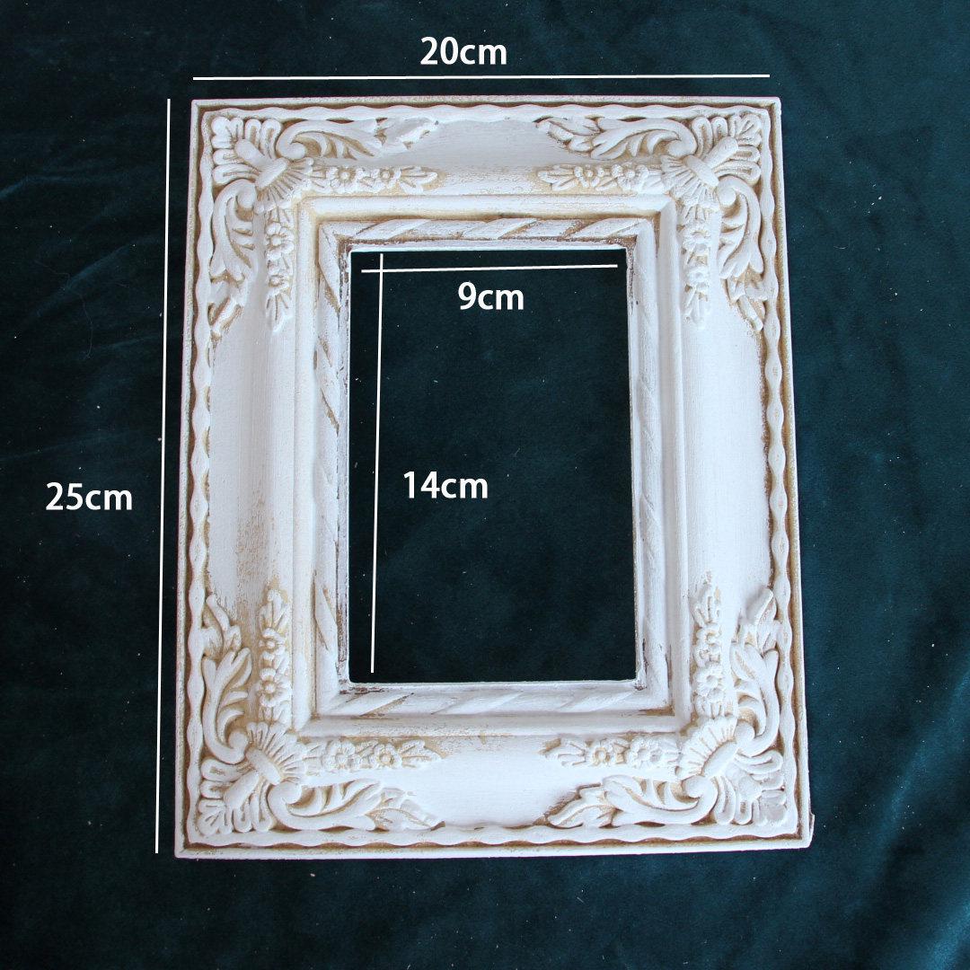 Vintage-Style Photo Frame Nail Art Props for Display & Decoration 25*20cm