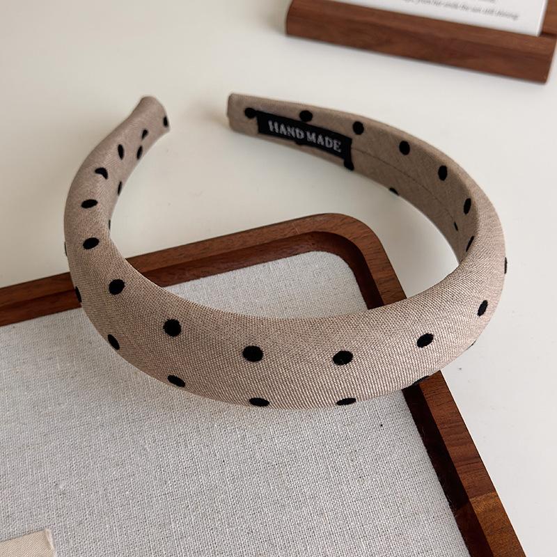 Polka Dot Hair Bands for Women Floral Print Hair Hoop Headbands Sweet Girls Plaid Hairband Hair Accessories Headwear Headdress