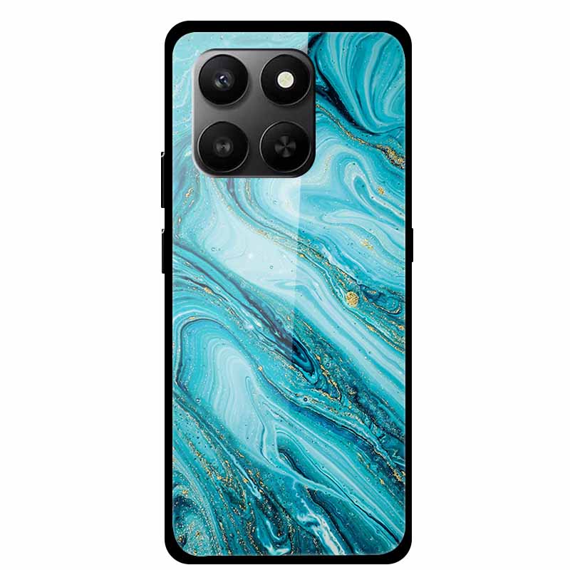 Glass Back Cover For Honor 200 Pro 5G Case Marble Hard Tempered Glass Case For Honor play 10T 400 Smart 5G Case 6.77" Shell Para