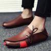 Fashion Men Shoes Brand Fashion Handmade Shoes Male Leather Casual Shoes Driving Moccasin Soft Comfortable Luxury Sneakers Men Flats