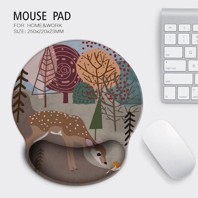 

Fu Mai De Ergonomic Silicone Wrist Rest Mouse Pad (2-Pack)