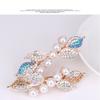 Crystal Pearl Hairpin Holiday Wedding Engagement Decoration Fashion Hair Clip Portable Accessories for Girls Women