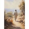 Christian Jesus with Sheep and Virgin Mary Poster Canvas Painting Print  Catholic Wall Art with Bible Verse for Farmhouse Home D