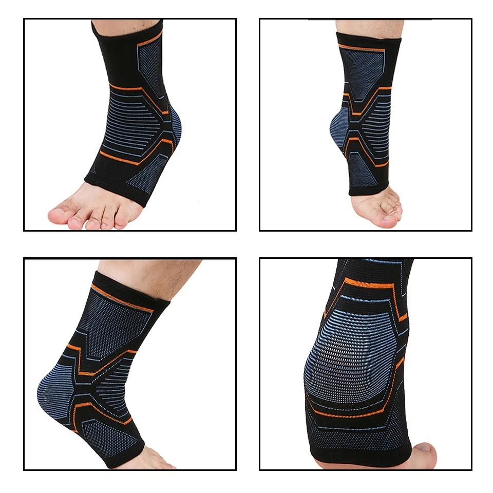 1 Par Tobillera de Soporte Fitness Ciclismo Yoga Cubierta de Tobillo de Compresión Hombres Mujeres Articulación del Pie Recuperación Fascitis Plantar Calcetín para el Pie
