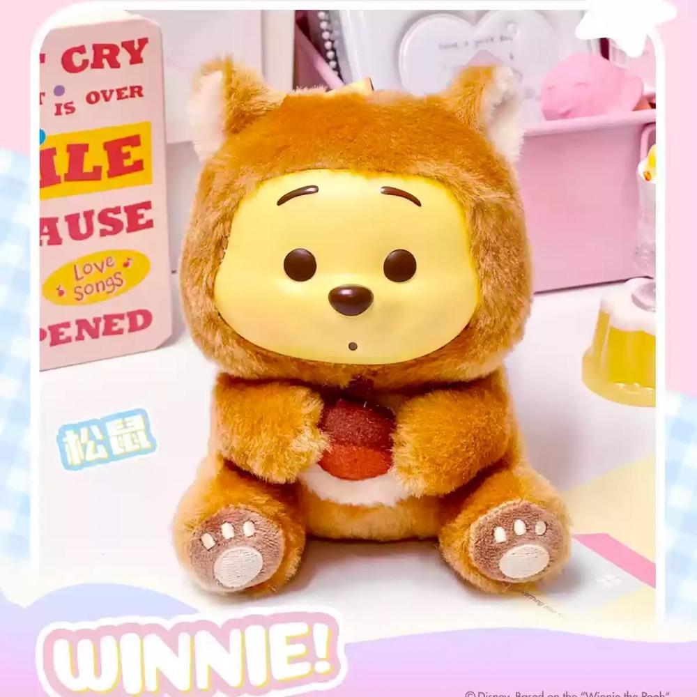 În stoc Original Miniso Winnie The Pooh Petrecere Năzdrăvană Cutie Surpriză Pandantiv de Pluș Păpușă Decor Breloc Cadou Jucărie Fată de Ziua de Naștere