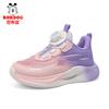Girls' rotating buckle leather sneakers Spring and Autumn girls' running shoes Children's soft-soled dad shoes