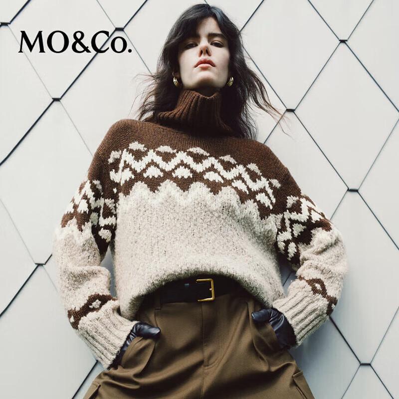 

MO&Co. Women s Lambswool Turtleneck Sweater XS