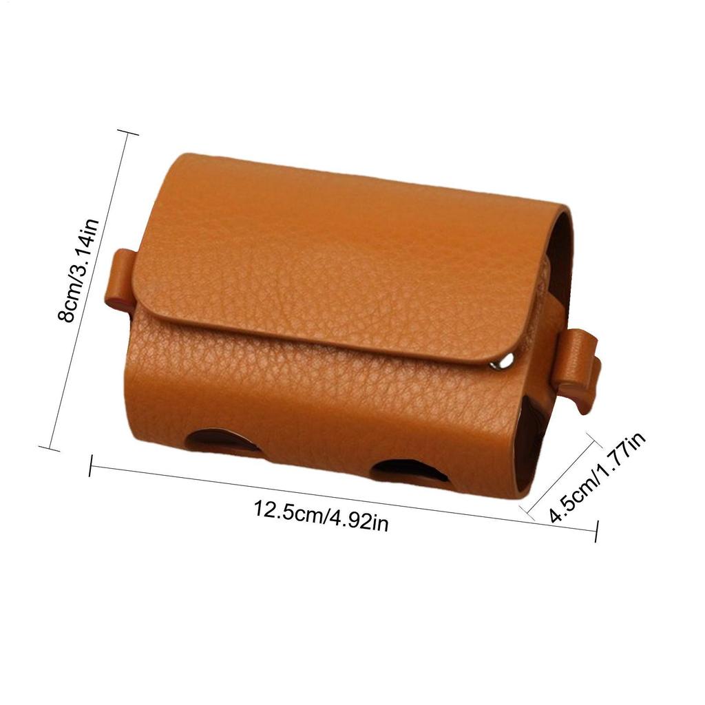 Golf Ball Bag Pouch with Holder Golf Belts Waist Bag Small   Golf Sports Accessory PU Leather Golf Ball Sack
