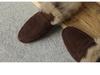 Women's 2025 Autumn/Winter Flat Suede Velvet Furry Mule Slippers