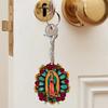 Keychain Our Lady of Guadalupe Acrylic Keychain with Hanging Chain Car