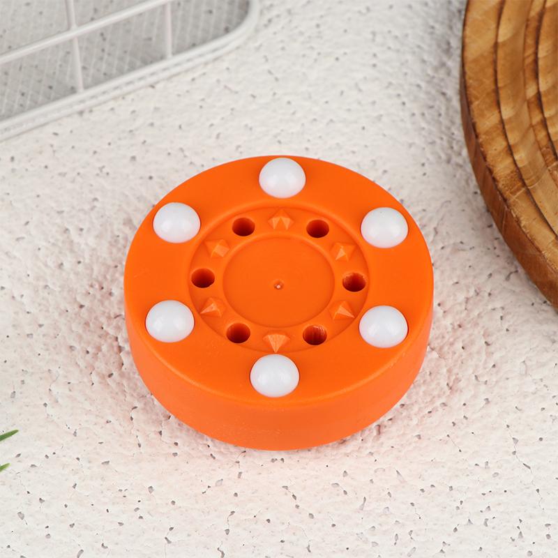 

Inline Roller Hockey Training Puck With 6 Balls For Street Hockey Skate Practice Passing Skill Builder оранжевый