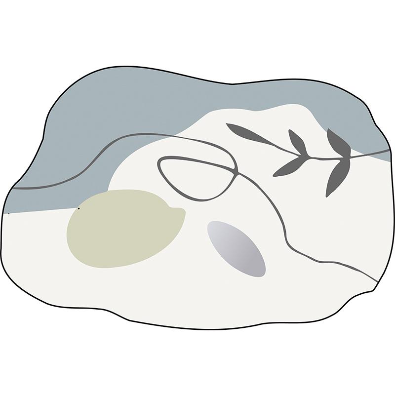 Shaped Irregular Plush Carpet Large Area Bedroom Decor Bedside Rug Nordic Style Carpets for Living Room Thick Washable Floor Mat