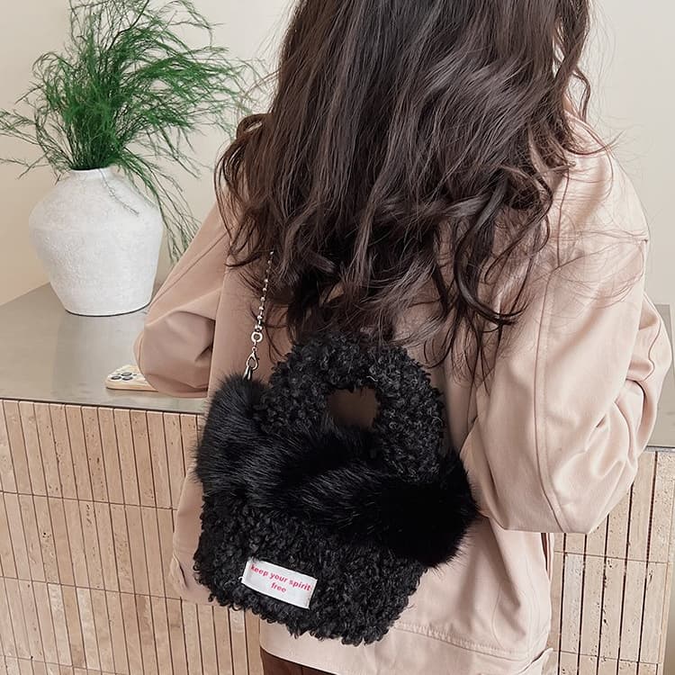 Women's Plush Mini Handbag Shoulder Bag
