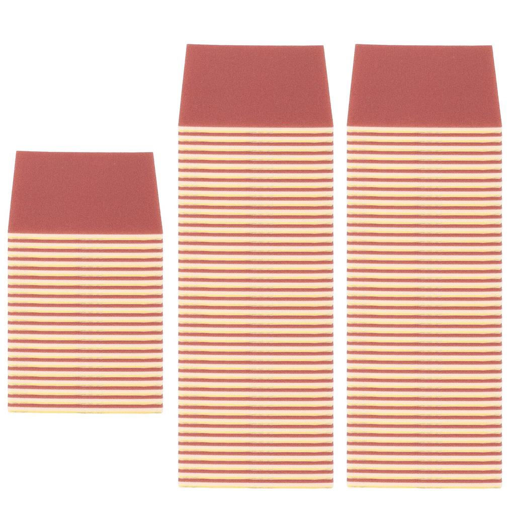 100 Stück Schleifschwamm 400 Körnung Feinschleifen Nass Trocken Schwamm Schleifpapier Block Set zum Entfernen von Rost