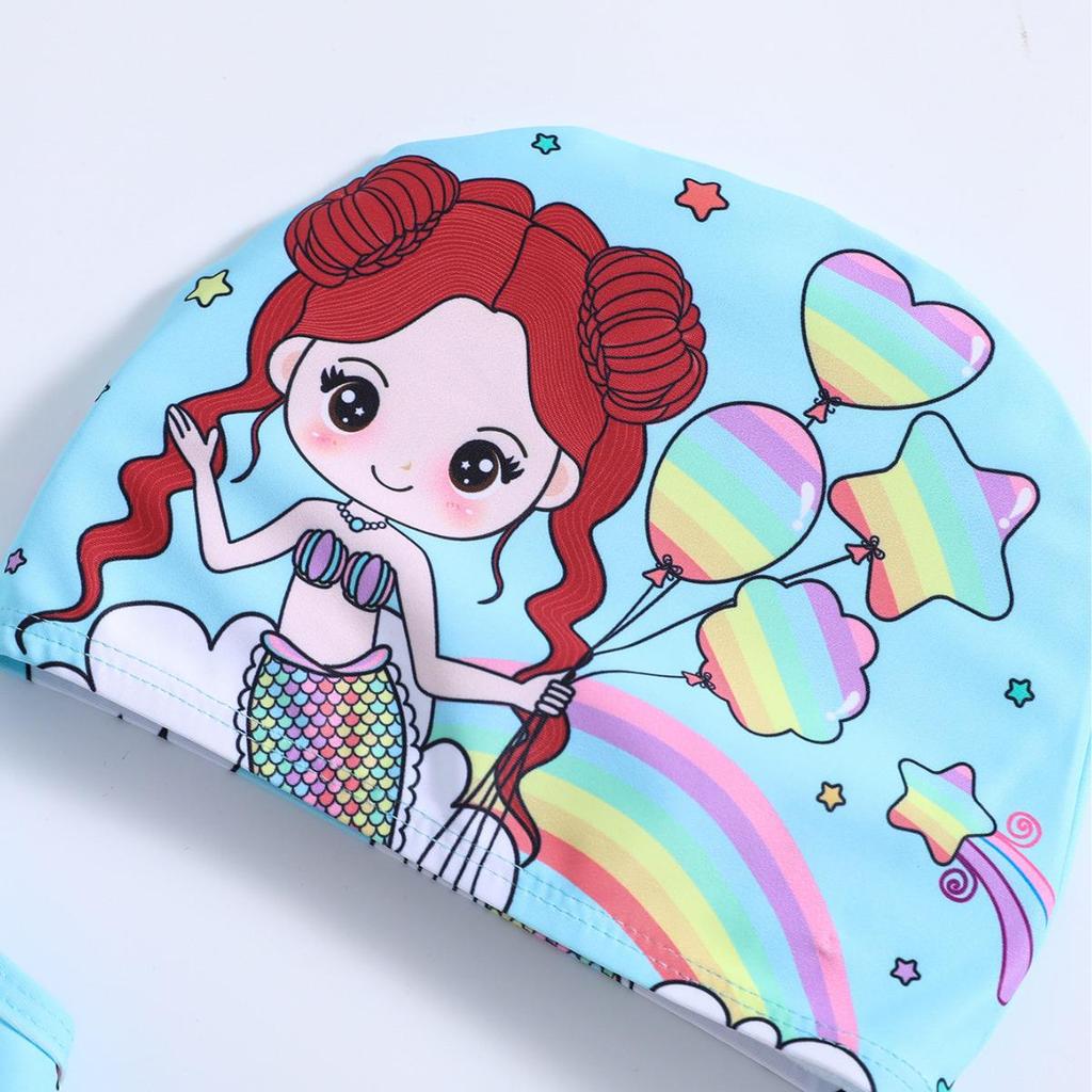 Exklusiver Meerjungfrauen-Print Neckholder-Bikini für Babymädchen