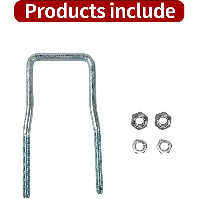 Spare Tire Carrier For Trailer,U-Bolt Zinc Plated Spare Tire Mount Bracket Side Mount 4 Or 5 Lug Fit Ski Boat, Fishing Boat Or Sailboat Trailer