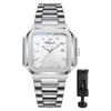 Men's Watch Stainless Steel Calendar Silver 3ATM Waterproof Luminous Analog Display Simple Fashion Quartz Watch Men's Fashion Accessory - Birthday