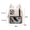 Japanese Y2K Kawaii Transparent Itabag Backpack Large Capacity PU Leather School Bag for Women Girls JK Fashion Daily Use