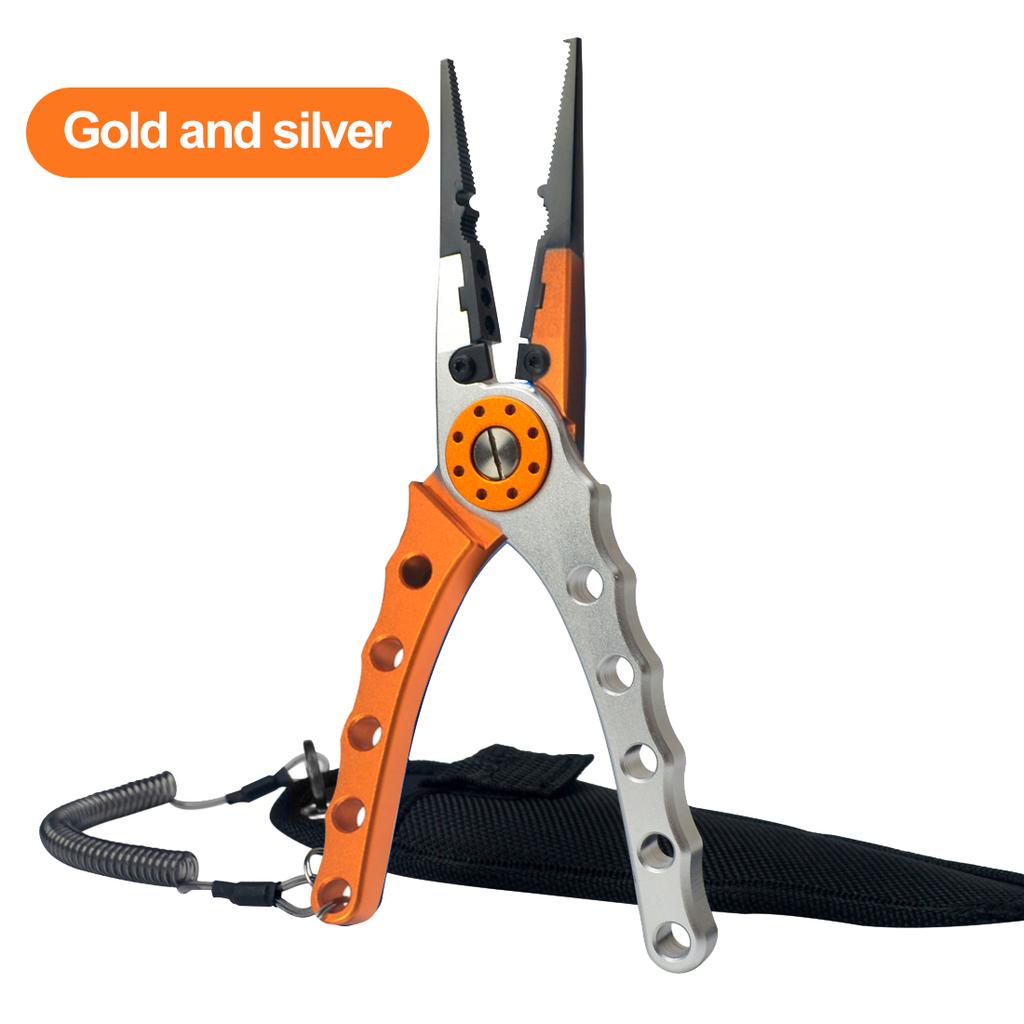 Fishing Gear, Portable Lure Pliers, Multi-functional Aluminum Alloy Scissors, Hook Removers, Fishing Equipment, Fishing Tools