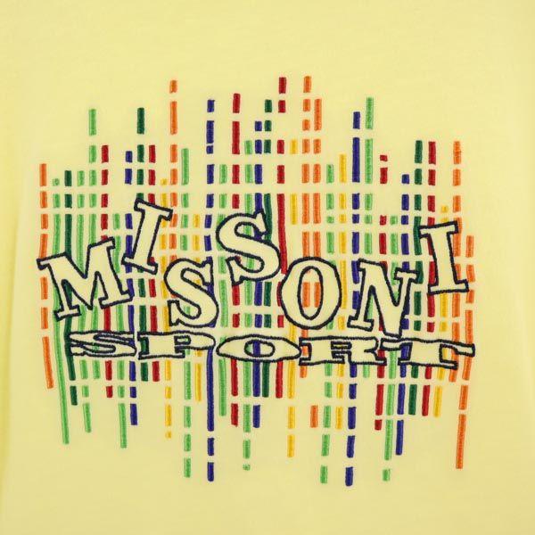 MISSONI SPORT Logo Stickerei Kurzarm T-Shirt M gelb Herren Gebraucht