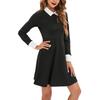 Women's Casual Long-sleeved Loose -color Dress