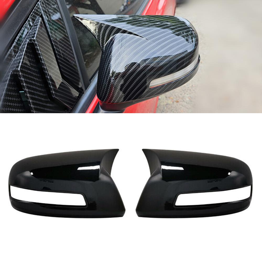 

Для Honda CIVIC 2012 2013 2014 автомобильное боковое зеркало заднего вида, крышка крыла, внешняя наклейка, чехол заднего вида, отделка из углеродного волокна, черный With Light Black