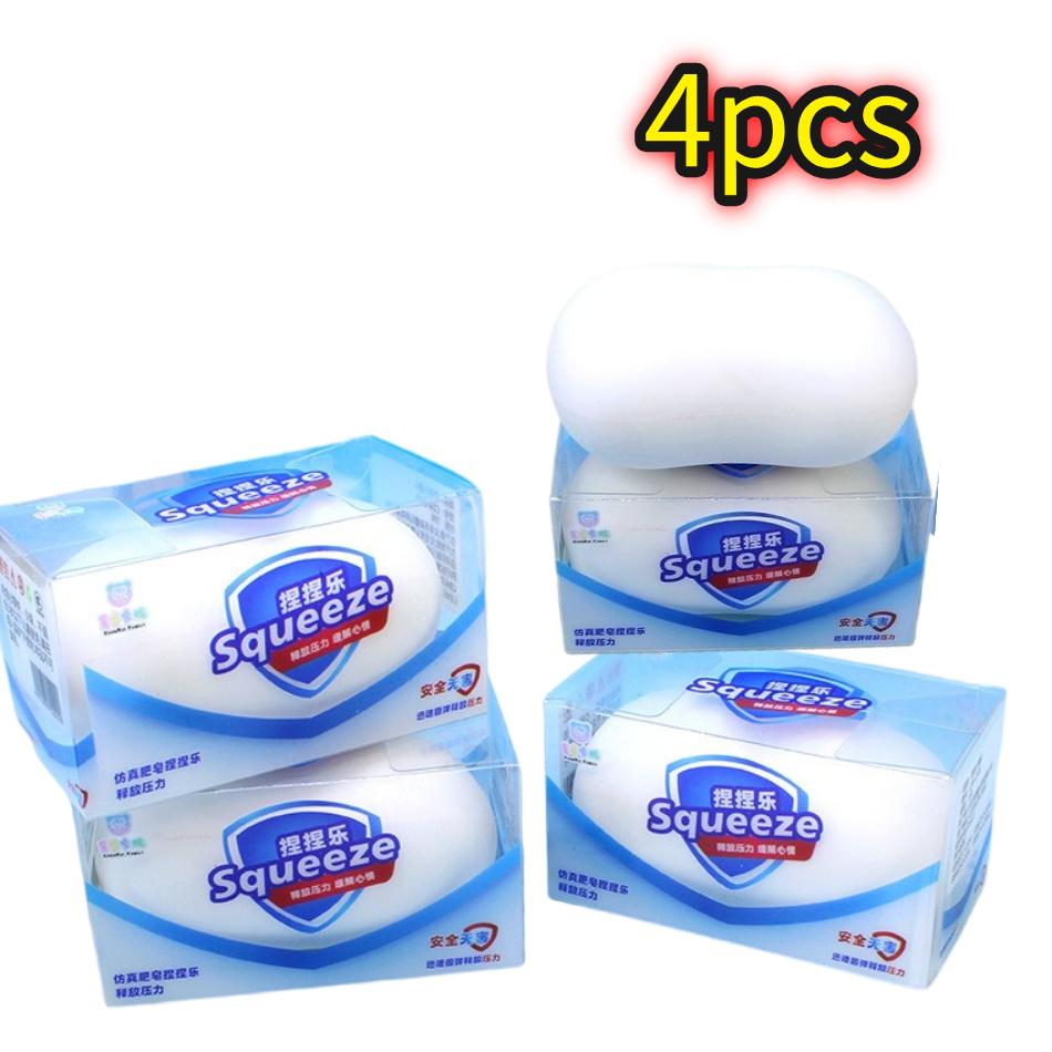 Squishy Soap Party Favors Gifts Simulated Soap Anti-Stress Fidget Toy Squishy Soap Desktop Accessiories Birthday Party Gifts