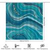 Blue Marble Shower Curtain Modern Luxurious Bathroom Decor For Kids Bathrooms Waterproof Fabric With Golden Accents (59 X 70 Inc