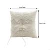 Y5JC Elegant Laces Wedding Rings Pillow Bearers Cushions for Ceremony and Photography