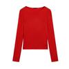 MD Fall and Winter New Women's Clothing Fashion Wind Casual Red Soft Glutinous Long Sleeves Sweater Base Knitwear 5714622