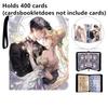 400pcs/900pcs Sailor Moon Card Album Book Folder 4/9 Card Slots Collections Zipper Double Pocket Zipper Card Binder Holder