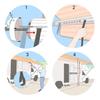2Pcs 9.8FT RV Awning Pull Strap Heavy Duty Universal Outdoor Camping Vehicle RV Awning Fixing Pulling Band Replacement Accessories