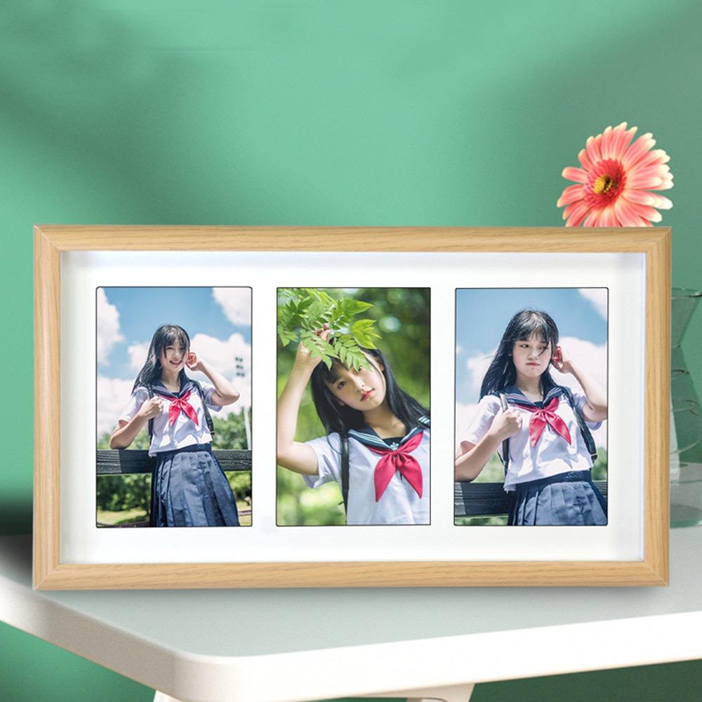 Modern 6 INCH Collage Photo Frame Stand - Up High Definition Tabletop Frames Wooden Durable Photo Frames Desktop Decor