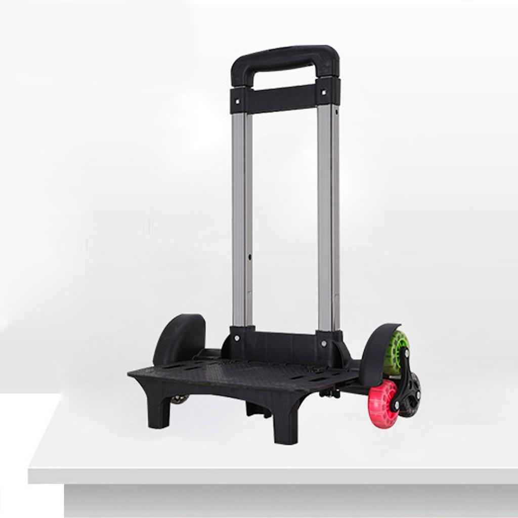 Foldable Trolley Cart 6 Wheels Rolling Luggage Carts Durablel Backpack Trolley Student Luggage Travel Hand Cart for Bags