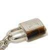 Used LV Stone Tiger Eye Pendant (M62668, 7984) with Collier LV Signature Logo Padlock. Stone Brown Men's from Japan