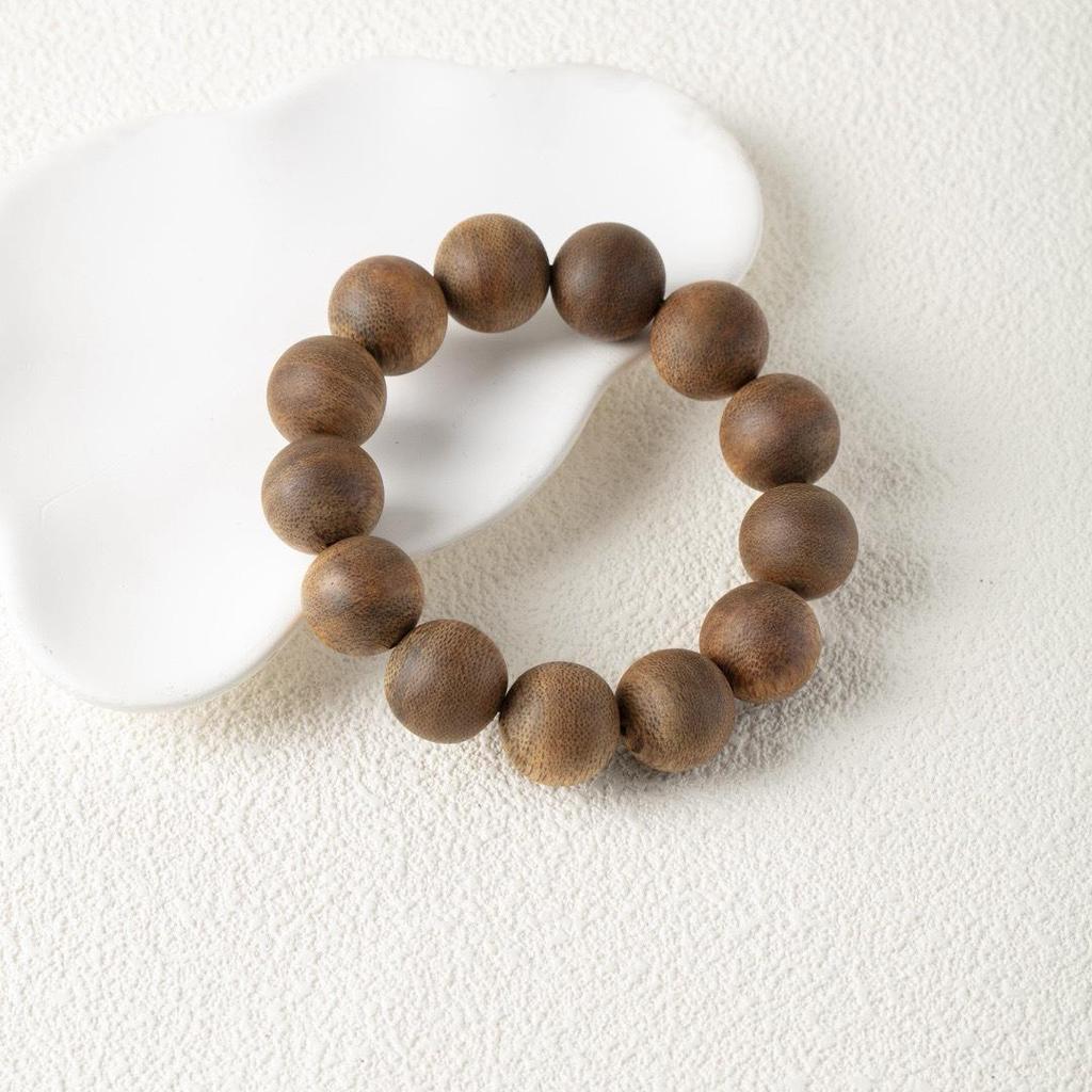 Natural Kynam Agarwood 108-Bead Multi-Strand Prayer Bracelet for Women and Men
