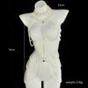 Pearl Body Chain for Evening Party Gatsby Imitation Pearl Chain for Flapper Costume